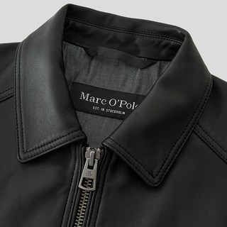 Marc O'Polo 绵羊皮翻领修身防风 黑色 L码 男士皮夹克