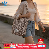 adidas 三叶草女包LEOPARD TOTE托特包手提包休闲豹纹包手拎包单肩斜挎包