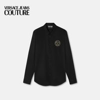 VERSACE JEANS COUTURE 男士V-Emblem刺绣修身衬衫