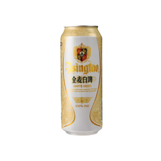 88VIP：青岛啤酒 全麦白啤500ml*12听整箱装醇香麦芽精酿啤酒+ 青岛啤酒白啤330ml*6听