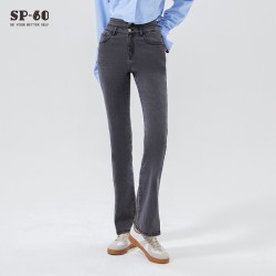 SP-68 微喇牛仔裤开叉春新款显瘦显高