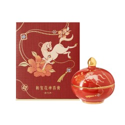宫廷宝贝 十二花神香膏 礼盒装 桂花+兰花+穿龙花 复古宫廷风