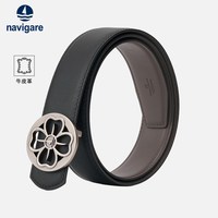 navigare 意大利小帆船镂空花朵扣女士腰带