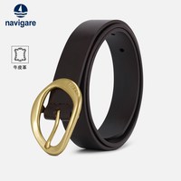 navigare 意大利小帆船女士真皮腰带牛皮