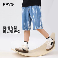 贝贝•王国 男童休闲牛仔短裤