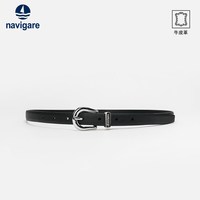 navigare 意大利小帆船女士皮带真皮针扣腰带