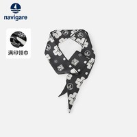 navigare 意大利小帆船印花装饰丝巾男女百搭三角巾