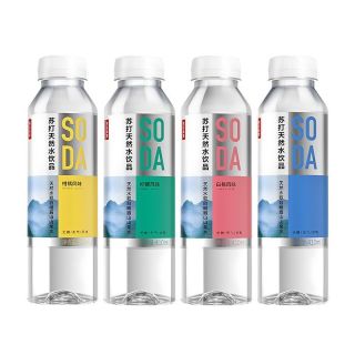农夫山泉 苏打水天然水410ml*30瓶2整箱 柠檬白桃无糖无气饮料