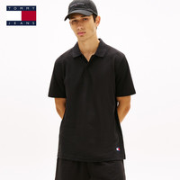 TOMMY HILFIGER Tommy26春夏新款男女纯色休闲通勤短袖T恤POLO衫