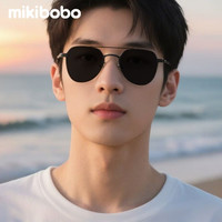 mikibobo 飞行员太阳镜 男女同款  高清偏光墨镜 (显脸瘦)