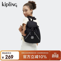 kipling 凯浦林  FUNDAMENTAL S 竞黑色 双肩包