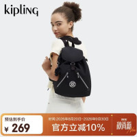 kipling 【FUNDAMENTAL S】凯浦林 竞黑色双肩包