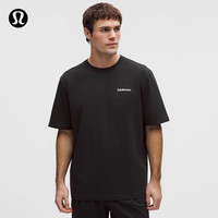 lululemon 丨Heavyweight男士短袖T恤*文字徽标 速干芯吸 LM3GDCS 黑色 M