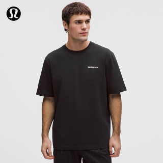 lululemon 丨Heavyweight男士短袖T恤*文字徽标 速干芯吸 LM3GDCS 黑色 M