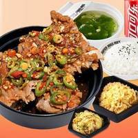 犟骨头排骨饭 浇汁辣骨头套餐+可乐