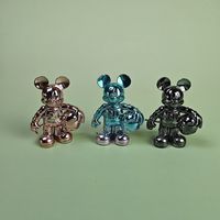 太空人金属光泽米奇摆件三色
