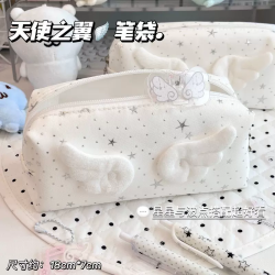 MPPMCK文具笔袋大礼包韩系ins风天使之翼学生一整套学习用品送礼 白色天使之翼笔袋