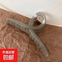 气质简约抓夹女大号质感简约发抓发夹发饰盘发鲨鱼夹子儿童 灰色