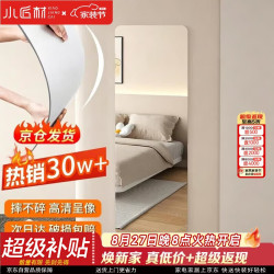 XIAOJIANGCAI 小匠材 亚克力软镜子贴墙自粘穿衣镜全身家用粘贴试衣镜高清墙贴40*150
