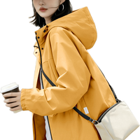 雪中飞 女士连帽开衫短外套