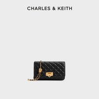 CHARLES & KEITH CHARLES&KEITH粗花呢菱格链条小方包单肩斜挎包包女包女士CK2-70160131 CK2-70160131-1Multi综合色 S