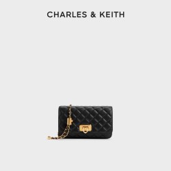 CHARLES & KEITH 【粗花呢菱格链条】CK2-70160131 综合色S