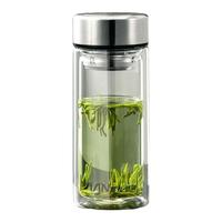 富光 双层耐热玻璃杯 带滤网 280ml
