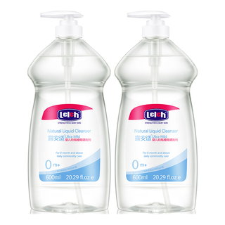 lelch 露安适 婴儿奶瓶植物清洗剂 600ml*2瓶