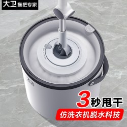 大卫 拖把水桶一体式全自动带桶一整套地拖自动脱水式旋转拖布家用