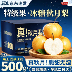 京地达 秋月梨山东莱阳秋月梨子新鲜水果净重4.5斤单果350g+源头直发包邮