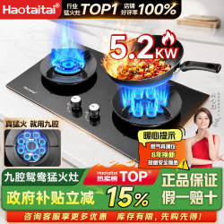 Haotaitai JZT-ZR01-J 天然气双灶燃气灶