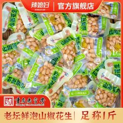 辣媳妇 泡椒花生500g爽脆花生野山椒下酒菜酸辣小零食独立小包装