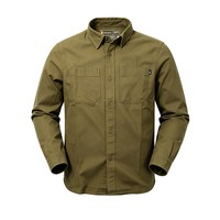 Timberland 户外男棉质舒适透气休闲翻领长袖衬衫外套|A2AV8