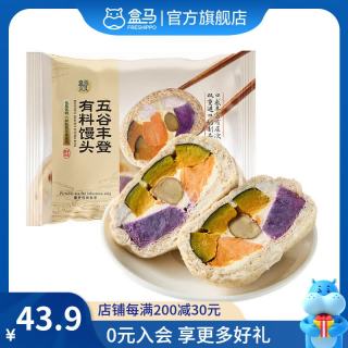 盒马 五谷丰登有料馒头 600g 6个