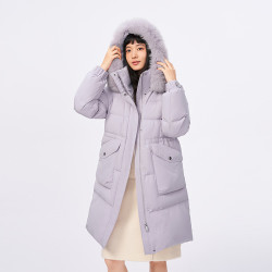 波司登 奥莱冬女中长款时尚修身显瘦加厚羽绒服外套