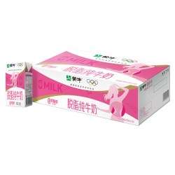 蒙牛 脱脂纯牛奶整箱250mL×24盒 0脂肪 轻负担