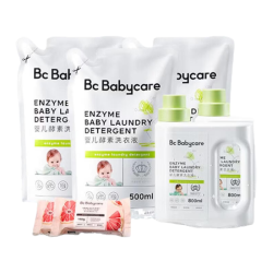 babycare 婴儿洗衣液无酒精 3.1L 2瓶 组合装 +西柚皂*2块