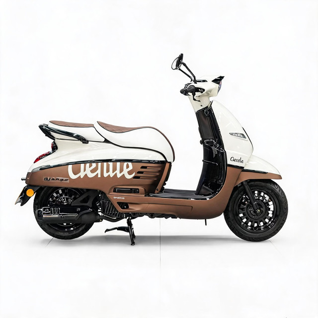 标致 DJANGO 50cc 复古燃油踏板摩托车 奇异棕
