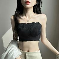 蜜格儿 无痕防走光抹胸薄款防滑无肩带美背内衣女聚拢大胸显小无钢圈文胸