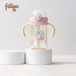 THERMOS 膳魔师 foogo PPSU奶瓶宝宝20°硅胶奶嘴防呛330ml