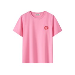 Marc O'Polo MOP夏季新款纯棉胸前绣花圆领透气T恤女士