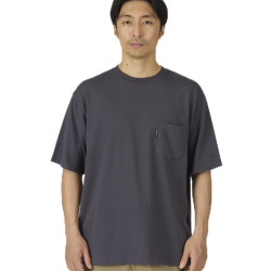 snow peak NSD-TS-25AU001 新款标准口袋 T 恤,短袖,男式,女式, 炭黑色