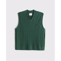 Abercrombie & Fitch 120-6003 美利奴羊毛混纺 绿色 2XL 男士背心