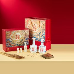 金徽 【中秋礼盒】金徽酒52度五星世纪流金礼盒 500ml*2瓶送礼自饮白酒