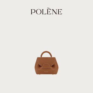 POLENE 波灵恩Number One Micro 荔枝纹牛皮斜挎包