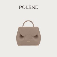 POLENE 波灵恩Number One Nano 荔枝牛皮酒窝包手提斜挎包