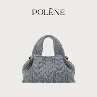 POLENE [明星同款]Number Nine Mini美利奴羊毛款云朵包手提斜挎包
