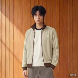 adidas 滔搏adidas阿迪达斯三叶草男子运动休闲舒适夹克外套LD6433