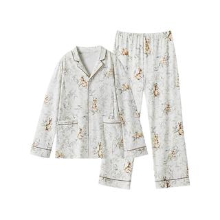 嫚熙 纯棉带哺乳口月子服 M码