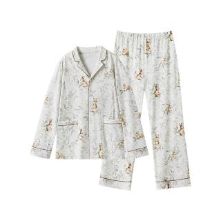 嫚熙 纯棉带哺乳口月子服 M码